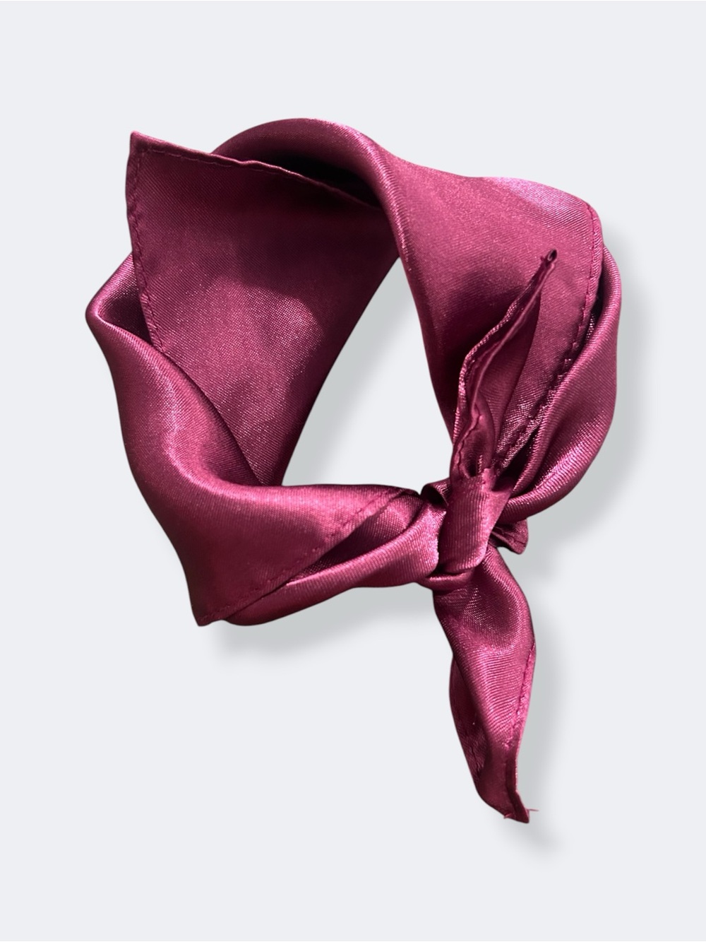 vintage silky satin-feel square scarf neckerchief
